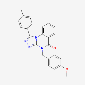 4-(4-methoxybenzyl)-1-(4-methylphenyl)[1,2,4]triazolo[4,3-a]quinazolin-5(4H)-one