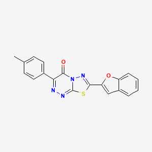 7-(1-benzofuran-2-yl)-3-(4-methylphenyl)-4H-[1,3,4]thiadiazolo[2,3-c][1,2,4]triazin-4-one