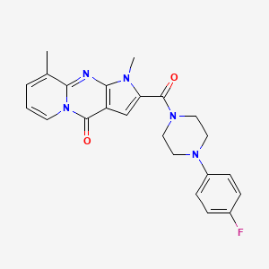 2-{[4-(4-Fluorophenyl)piperazino]carbonyl}-1,9-dimethylpyrido[1,2-A]pyrrolo[2,3-D]pyrimidin-4(1H)-one