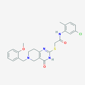 N-(5-chloro-2-methylphenyl)-2-{[6-(2-methoxybenzyl)-4-oxo-3,4,5,6,7,8-hexahydropyrido[4,3-d]pyrimidin-2-yl]sulfanyl}acetamide