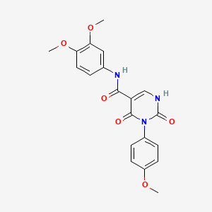 N-(3,4-dimethoxyphenyl)-3-(4-methoxyphenyl)-2,4-dioxo-1,2,3,4-tetrahydropyrimidine-5-carboxamide