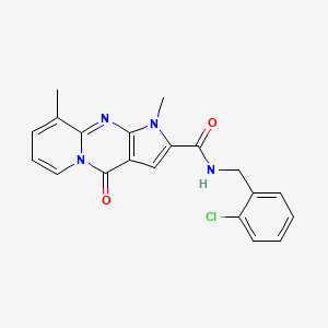 N-(2-chlorobenzyl)-1,9-dimethyl-4-oxo-1,4-dihydropyrido[1,2-a]pyrrolo[2,3-d]pyrimidine-2-carboxamide