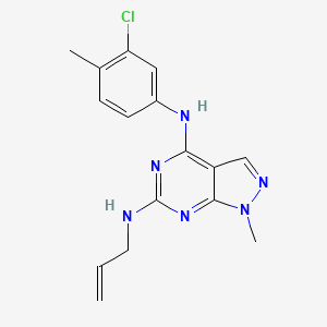 N~4~-(3-chloro-4-methylphenyl)-1-methyl-N~6~-(prop-2-en-1-yl)-1H-pyrazolo[3,4-d]pyrimidine-4,6-diamine