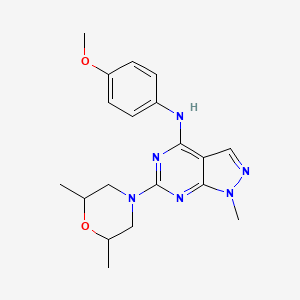 6-(2,6-dimethylmorpholin-4-yl)-N-(4-methoxyphenyl)-1-methyl-1H-pyrazolo[3,4-d]pyrimidin-4-amine