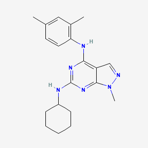 N~6~-cyclohexyl-N~4~-(2,4-dimethylphenyl)-1-methyl-1H-pyrazolo[3,4-d]pyrimidine-4,6-diamine