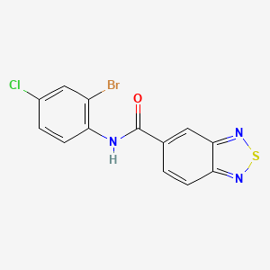 N-(2-bromo-4-chlorophenyl)-2,1,3-benzothiadiazole-5-carboxamide