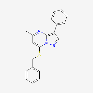 7-(Benzylsulfanyl)-5-methyl-3-phenylpyrazolo[1,5-a]pyrimidine