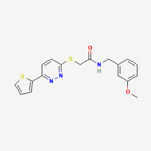 N-(3-methoxybenzyl)-2-[(6-thien-2-ylpyridazin-3-yl)thio]acetamide