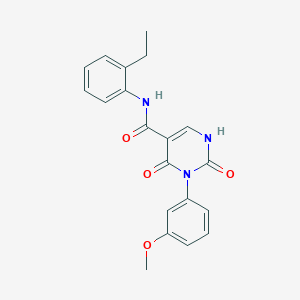 N-(2-ethylphenyl)-3-(3-methoxyphenyl)-2,4-dioxo-1,2,3,4-tetrahydropyrimidine-5-carboxamide