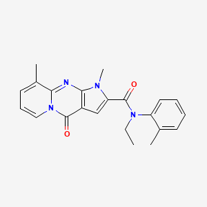 N-ethyl-1,9-dimethyl-N-(2-methylphenyl)-4-oxo-1,4-dihydropyrido[1,2-a]pyrrolo[2,3-d]pyrimidine-2-carboxamide