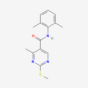 N-(2,6-dimethylphenyl)-4-methyl-2-(methylthio)pyrimidine-5-carboxamide