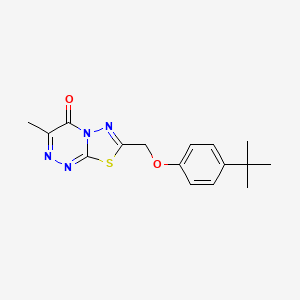 7-[(4-tert-butylphenoxy)methyl]-3-methyl-4H-[1,3,4]thiadiazolo[2,3-c][1,2,4]triazin-4-one