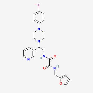 N1-(2-(4-(4-fluorophenyl)piperazin-1-yl)-2-(pyridin-3-yl)ethyl)-N2-(furan-2-ylmethyl)oxalamide