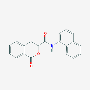 molecular formula C20H15NO3 B11286808 N-(naphthalen-1-yl)-1-oxo-3,4-dihydro-1H-isochromene-3-carboxamide 