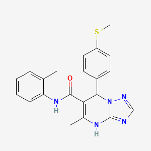 5-methyl-N-(2-methylphenyl)-7-[4-(methylsulfanyl)phenyl]-4,7-dihydro[1,2,4]triazolo[1,5-a]pyrimidine-6-carboxamide