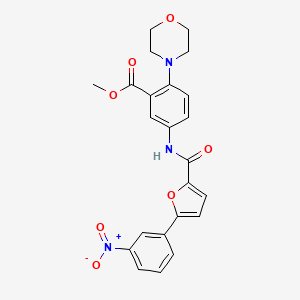 Methyl 2-(morpholin-4-yl)-5-({[5-(3-nitrophenyl)furan-2-yl]carbonyl}amino)benzoate