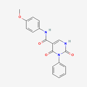 N-(4-methoxyphenyl)-2,4-dioxo-3-phenyl-1,2,3,4-tetrahydropyrimidine-5-carboxamide