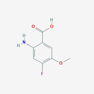 molecular formula C8H8FNO3 B112869 2-Amino-4-fluoro-5-methoxybenzoic acid CAS No. 637347-90-1