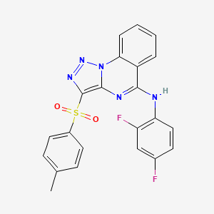 N-(2,4-difluorophenyl)-3-[(4-methylphenyl)sulfonyl][1,2,3]triazolo[1,5-a]quinazolin-5-amine