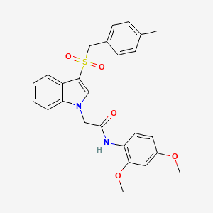 N-(2,4-dimethoxyphenyl)-2-(3-((4-methylbenzyl)sulfonyl)-1H-indol-1-yl)acetamide