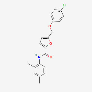 molecular formula C20H18ClNO3 B11287043 5-[(4-chlorophenoxy)methyl]-N-(2,4-dimethylphenyl)furan-2-carboxamide 