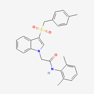 N-(2,6-dimethylphenyl)-2-(3-((4-methylbenzyl)sulfonyl)-1H-indol-1-yl)acetamide