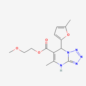 2-Methoxyethyl 5-methyl-7-(5-methylfuran-2-yl)-4,7-dihydrotetrazolo[1,5-a]pyrimidine-6-carboxylate