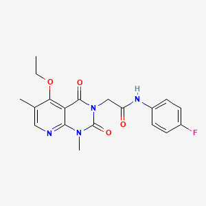 2-(5-ethoxy-1,6-dimethyl-2,4-dioxo-1,2-dihydropyrido[2,3-d]pyrimidin-3(4H)-yl)-N-(4-fluorophenyl)acetamide