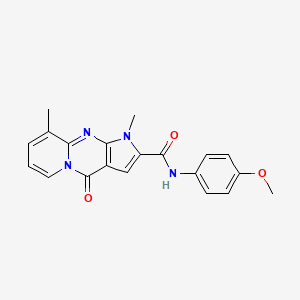 N-(4-methoxyphenyl)-1,9-dimethyl-4-oxo-1,4-dihydropyrido[1,2-a]pyrrolo[2,3-d]pyrimidine-2-carboxamide