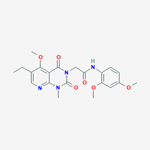 N-(2,4-dimethoxyphenyl)-2-(6-ethyl-5-methoxy-1-methyl-2,4-dioxo-1,2-dihydropyrido[2,3-d]pyrimidin-3(4H)-yl)acetamide