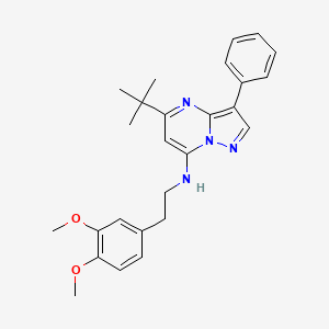 5-tert-butyl-N-[2-(3,4-dimethoxyphenyl)ethyl]-3-phenylpyrazolo[1,5-a]pyrimidin-7-amine