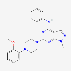 6-[4-(2-methoxyphenyl)piperazin-1-yl]-1-methyl-N-phenyl-1H-pyrazolo[3,4-d]pyrimidin-4-amine