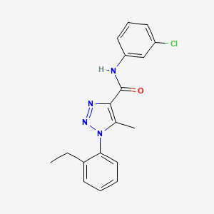 N-(3-chlorophenyl)-1-(2-ethylphenyl)-5-methyl-1H-1,2,3-triazole-4-carboxamide