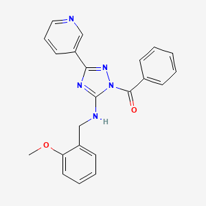 {5-[(2-methoxybenzyl)amino]-3-(pyridin-3-yl)-1H-1,2,4-triazol-1-yl}(phenyl)methanone