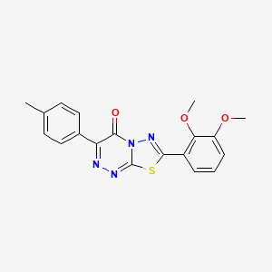 7-(2,3-dimethoxyphenyl)-3-(4-methylphenyl)-4H-[1,3,4]thiadiazolo[2,3-c][1,2,4]triazin-4-one