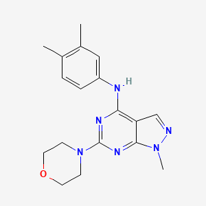 N-(3,4-dimethylphenyl)-1-methyl-6-(morpholin-4-yl)-1H-pyrazolo[3,4-d]pyrimidin-4-amine