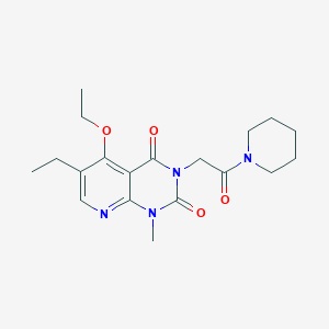 5-ethoxy-6-ethyl-1-methyl-3-(2-oxo-2-(piperidin-1-yl)ethyl)pyrido[2,3-d]pyrimidine-2,4(1H,3H)-dione