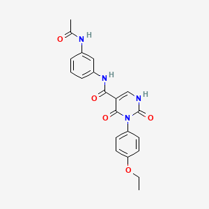 N-(3-acetamidophenyl)-3-(4-ethoxyphenyl)-2,4-dioxo-1,2,3,4-tetrahydropyrimidine-5-carboxamide