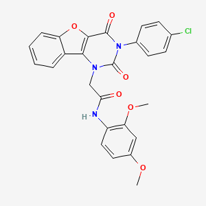 2-[3-(4-chlorophenyl)-2,4-dioxo-3,4-dihydro[1]benzofuro[3,2-d]pyrimidin-1(2H)-yl]-N-(2,4-dimethoxyphenyl)acetamide