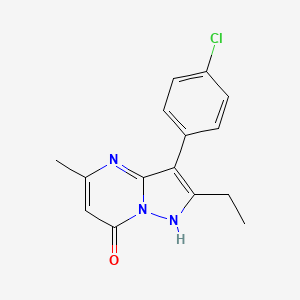 3-(4-Chlorophenyl)-2-ethyl-5-methylpyrazolo[1,5-a]pyrimidin-7-ol