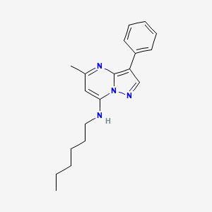 N-hexyl-5-methyl-3-phenylpyrazolo[1,5-a]pyrimidin-7-amine