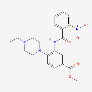 Methyl 4-(4-ethylpiperazin-1-yl)-3-[(2-nitrobenzoyl)amino]benzoate