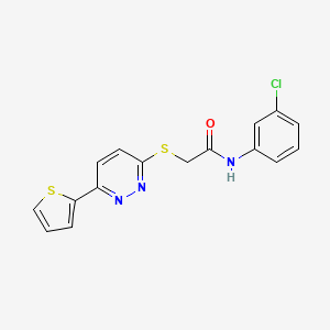 N-(3-Chlorophenyl)-2-{[6-(thiophen-2-YL)pyridazin-3-YL]sulfanyl}acetamide