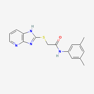 molecular formula C16H16N4OS B11287799 N-(3,5-Dimethylphenyl)-2-{3H-imidazo[4,5-B]pyridin-2-ylsulfanyl}acetamide 