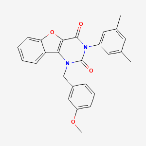 3-(3,5-dimethylphenyl)-1-(3-methoxybenzyl)benzofuro[3,2-d]pyrimidine-2,4(1H,3H)-dione