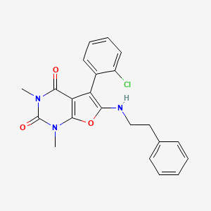 5-(2-chlorophenyl)-1,3-dimethyl-6-[(2-phenylethyl)amino]furo[2,3-d]pyrimidine-2,4(1H,3H)-dione