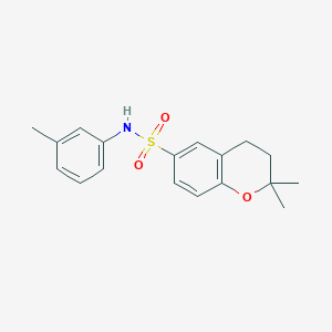 2,2-dimethyl-N-(3-methylphenyl)-3,4-dihydro-2H-chromene-6-sulfonamide