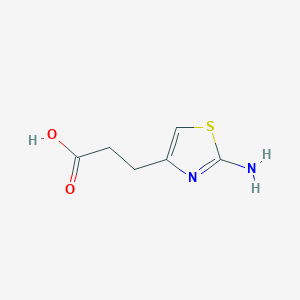 molecular formula C6H8N2O2S B011288 3-(2-氨基-1,3-噻唑-4-基)丙酸 CAS No. 100114-41-8