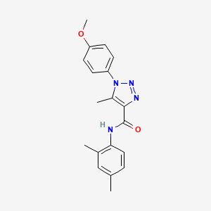 molecular formula C19H20N4O2 B11288018 N-(2,4-dimethylphenyl)-1-(4-methoxyphenyl)-5-methyl-1H-1,2,3-triazole-4-carboxamide 