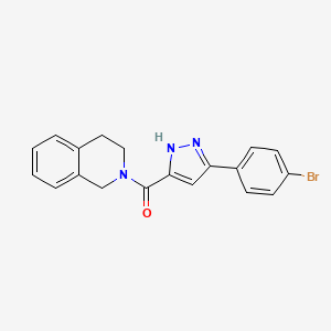 [5-(4-bromophenyl)-1H-pyrazol-3-yl](3,4-dihydroisoquinolin-2(1H)-yl)methanone